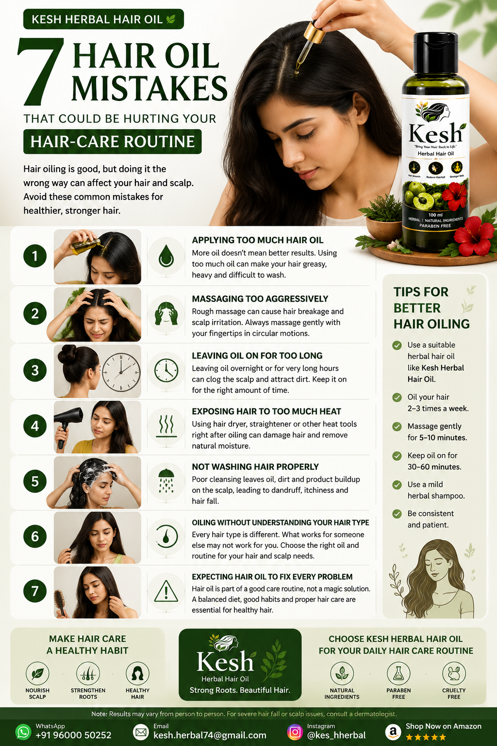 Common hair oiling mistakes to avoid